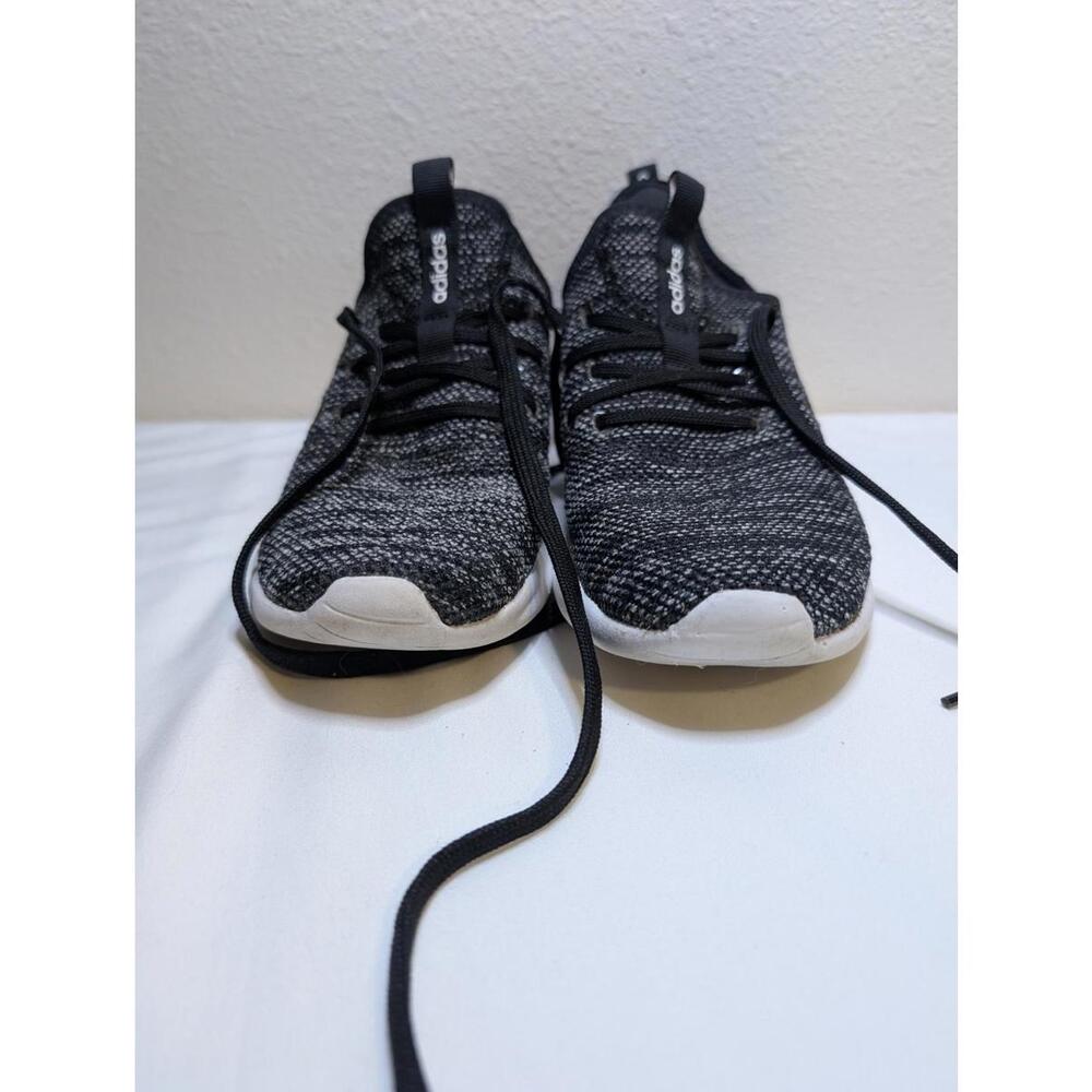 Adidas Cloudfoam Lite Racer Running Shoes Women's Size 8 - Black/White *flaw